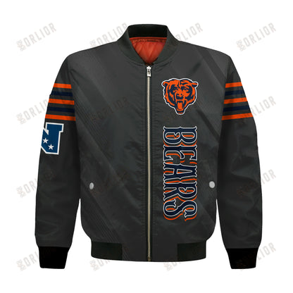 Chicago Bears Football Team 2024- 25 Breath Of The Idol Bomber Jacket