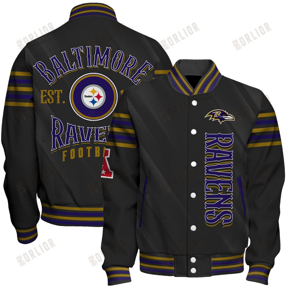 Baltimore Ravens Football Team 2024- 25 Breath Of The Idol Unisex Varsity Jacket