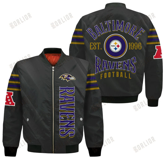 Baltimore Ravens Football Team 2024- 25 Breath Of The Idol Bomber Jacket