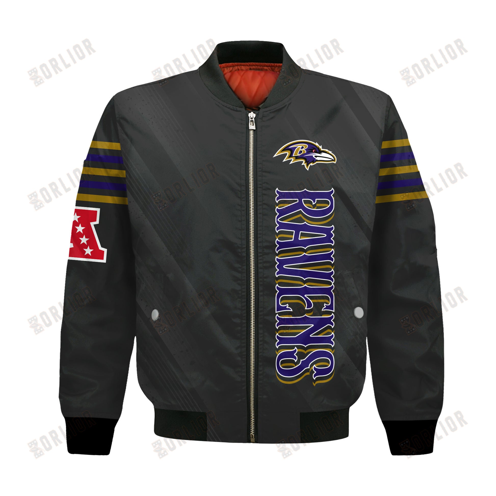 Baltimore Ravens Football Team 2024- 25 Breath Of The Idol Bomber Jacket