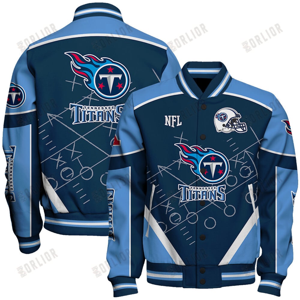 Tennessee Titans Football Team 2024- 25 The Heat Of The New Season Unisex Varsity Jacket