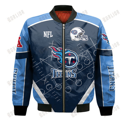 Tennessee Titans Football Team 2024- 25 The Heat Of The New Season Bomber Jacket