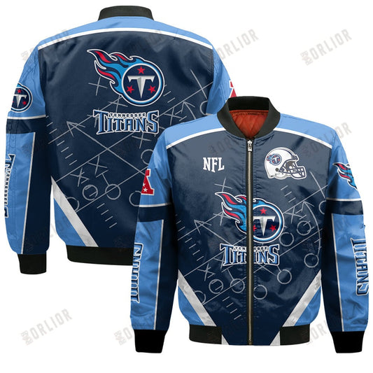 Tennessee Titans Football Team 2024- 25 The Heat Of The New Season Bomber Jacket