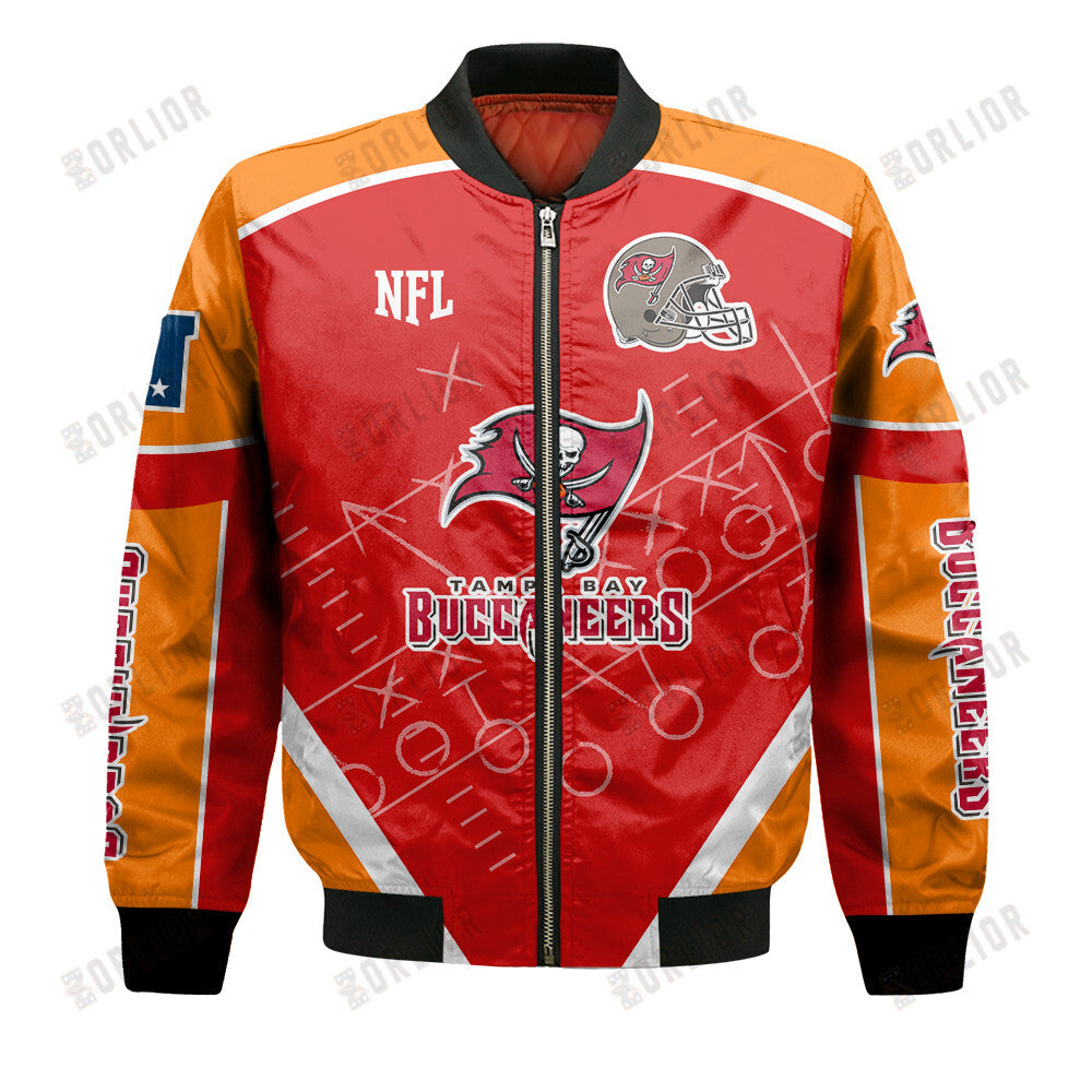 Tampa Bay Buccaneers Football Team 2024- 25 The Heat Of The New Season Bomber Jacket