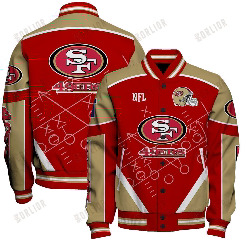 San Francisco 49ers Football Team 2024- 25 The Heat Of The New Season Unisex Varsity Jacket