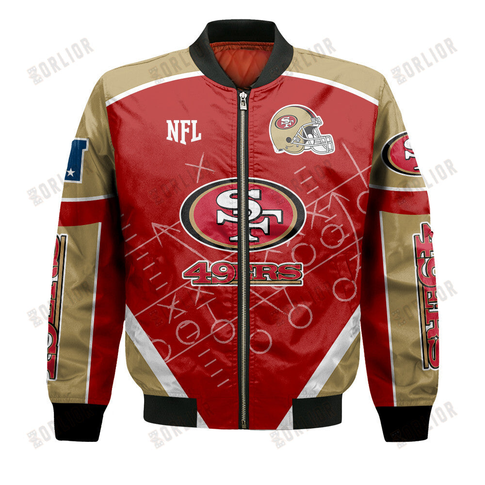 San Francisco 49ers Football Team 2024- 25 The Heat Of The New Season Bomber Jacket