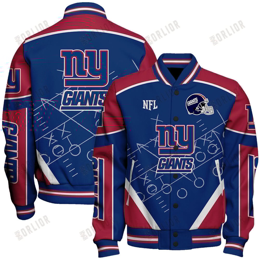 New York Giants Football Team 2024- 25 The Heat Of The New Season Unisex Varsity Jacket
