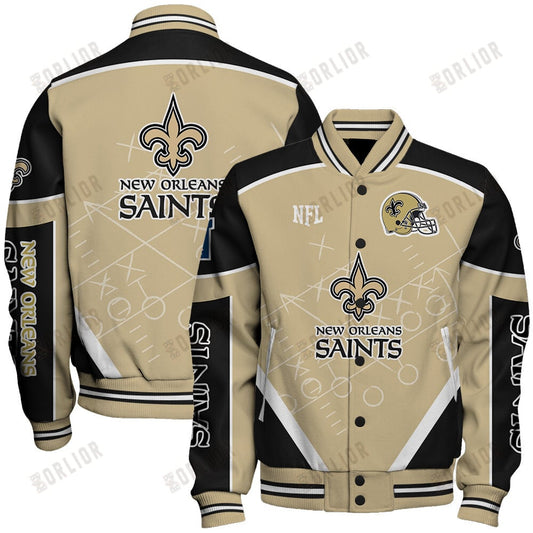 New Orleans Saints Football Team 2024- 25 The Heat Of The New Season Unisex Varsity Jacket