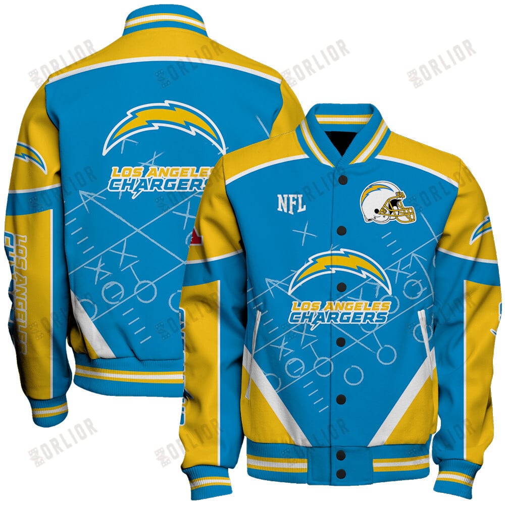Los Angeles Chargers Football Team 2024- 25 The Heat Of The New Season Unisex Varsity Jacket