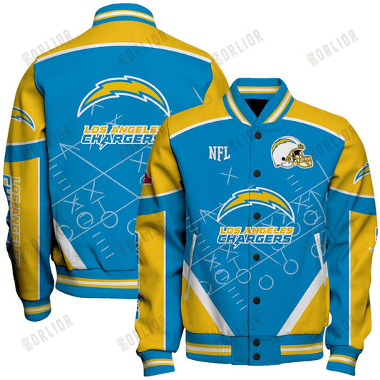 Los Angeles Chargers Football Team 2024- 25 The Heat Of The New Season Unisex Varsity Jacket