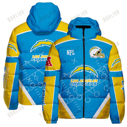 Los Angeles Chargers Football Team 2024- 25 The Heat Of The New Season Bomber Jacket