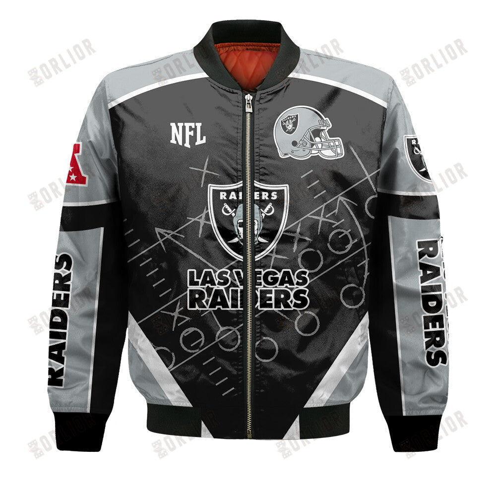 Las Vegas Raiders Football Team 2024- 25 The Heat Of The New Season Bomber Jacket