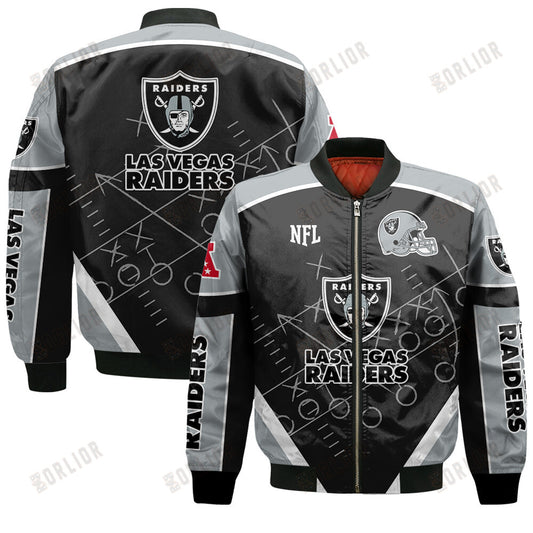 Las Vegas Raiders Football Team 2024- 25 The Heat Of The New Season Bomber Jacket
