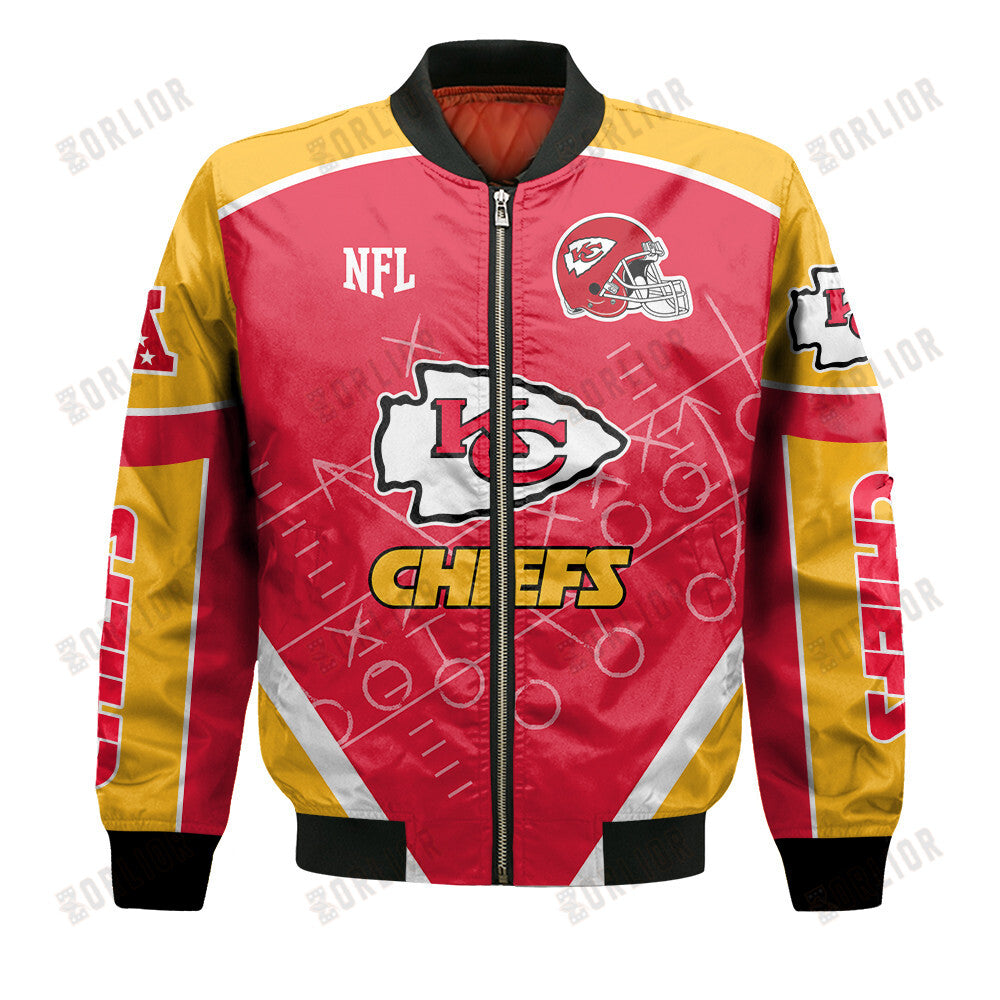 Kansas City Chiefs Football Team 2024- 25 The Heat Of The New Season Bomber Jacket