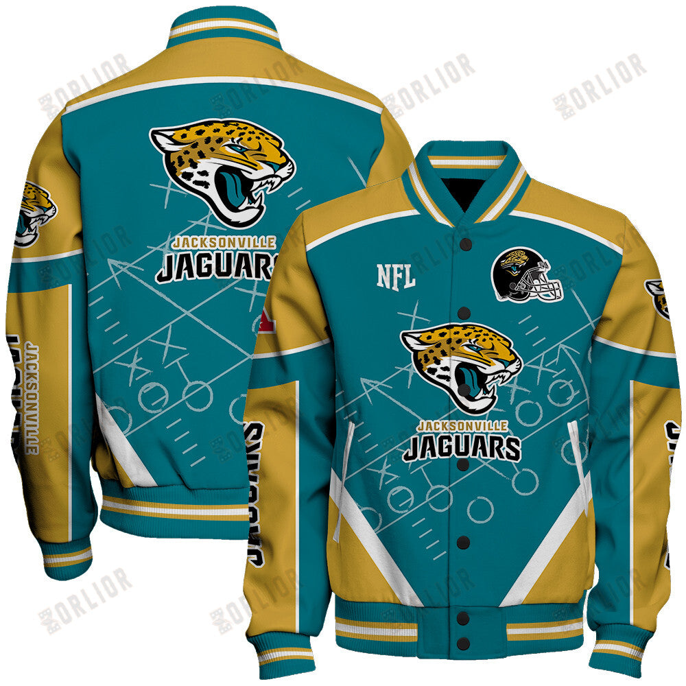 Jacksonville Jaguars Football Team 2024- 25 The Heat Of The New Season Unisex Varsity Jacket