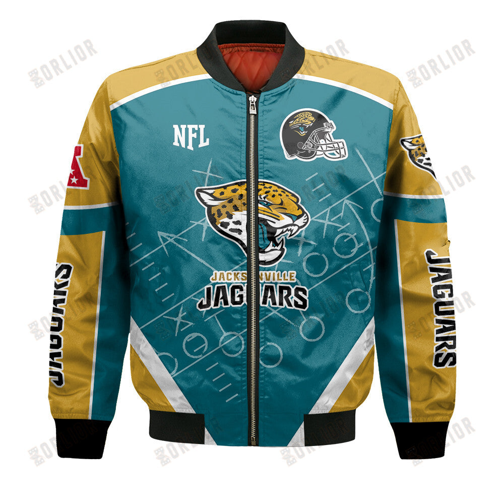 Jacksonville Jaguars Football Team 2024- 25 The Heat Of The New Season Bomber Jacket