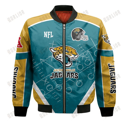 Jacksonville Jaguars Football Team 2024- 25 The Heat Of The New Season Bomber Jacket