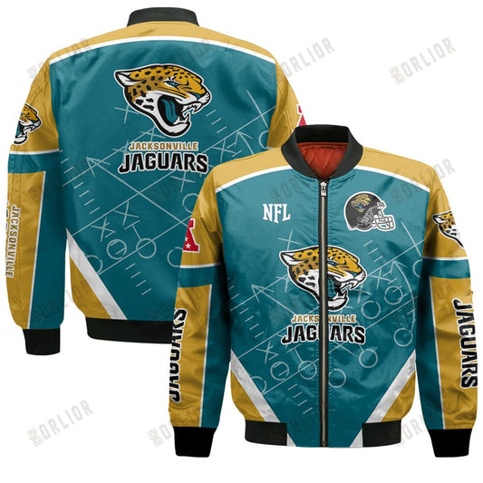 Jacksonville Jaguars Football Team 2024- 25 The Heat Of The New Season Bomber Jacket