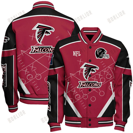 Atlanta Falcons Football Team 2024- 25 The Heat Of The New Season Unisex Varsity Jacket
