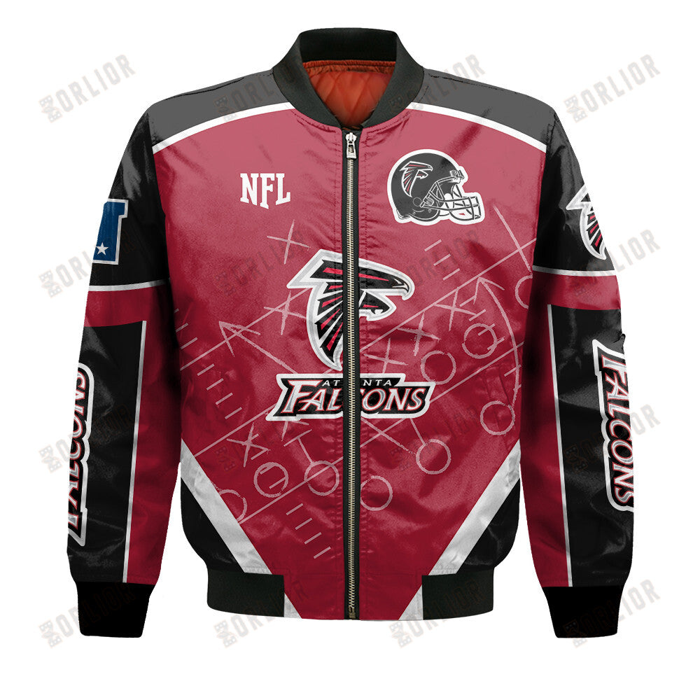 Atlanta Falcons Football Team 2024- 25 The Heat Of The New Season Bomber Jacket