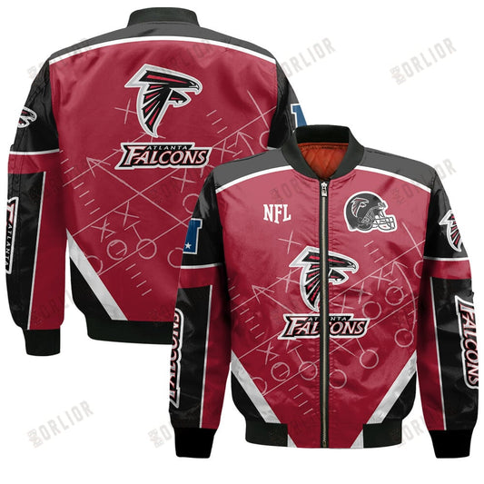 Atlanta Falcons Football Team 2024- 25 The Heat Of The New Season Bomber Jacket