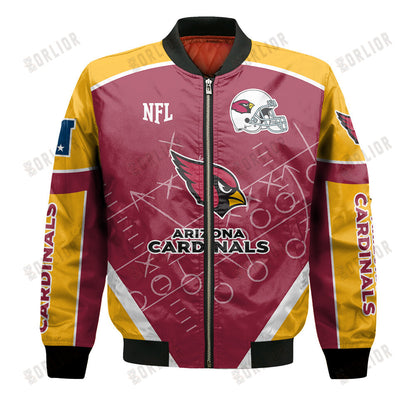 Arizona Cardinals Football Team 2024- 25 The Heat Of The New Season Bomber Jacket
