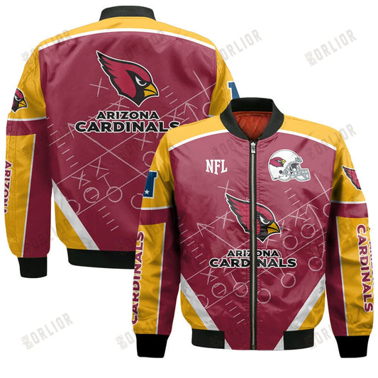 Arizona Cardinals Football Team 2024- 25 The Heat Of The New Season Bomber Jacket