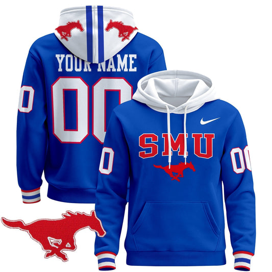 SMU Mustangs 2024 Custom Pullover Hoodie V2