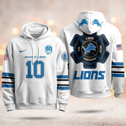 Custom Detroit Lions 2024 Pullover Hoodie