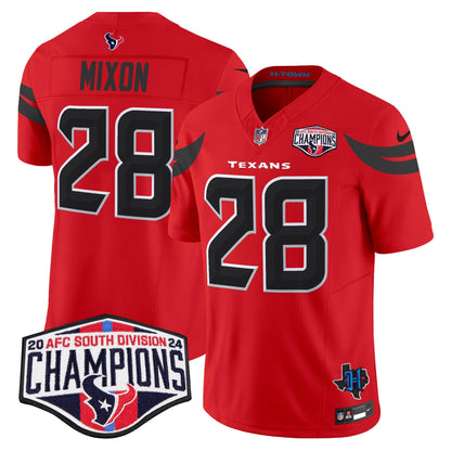 Houston Texans 2024 AFC South Division Champions Patch Vapor Limited Jersey - All Stitched