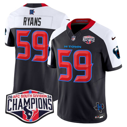 Houston Texans 2024 AFC South Division Champions Patch Vapor Limited Jersey - All Stitched