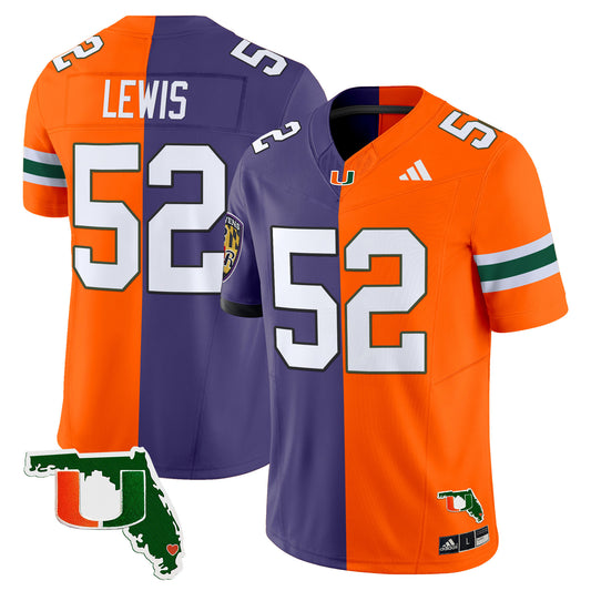 Miami Hurricanes Split Vapor Limited Jersey - All Stitched