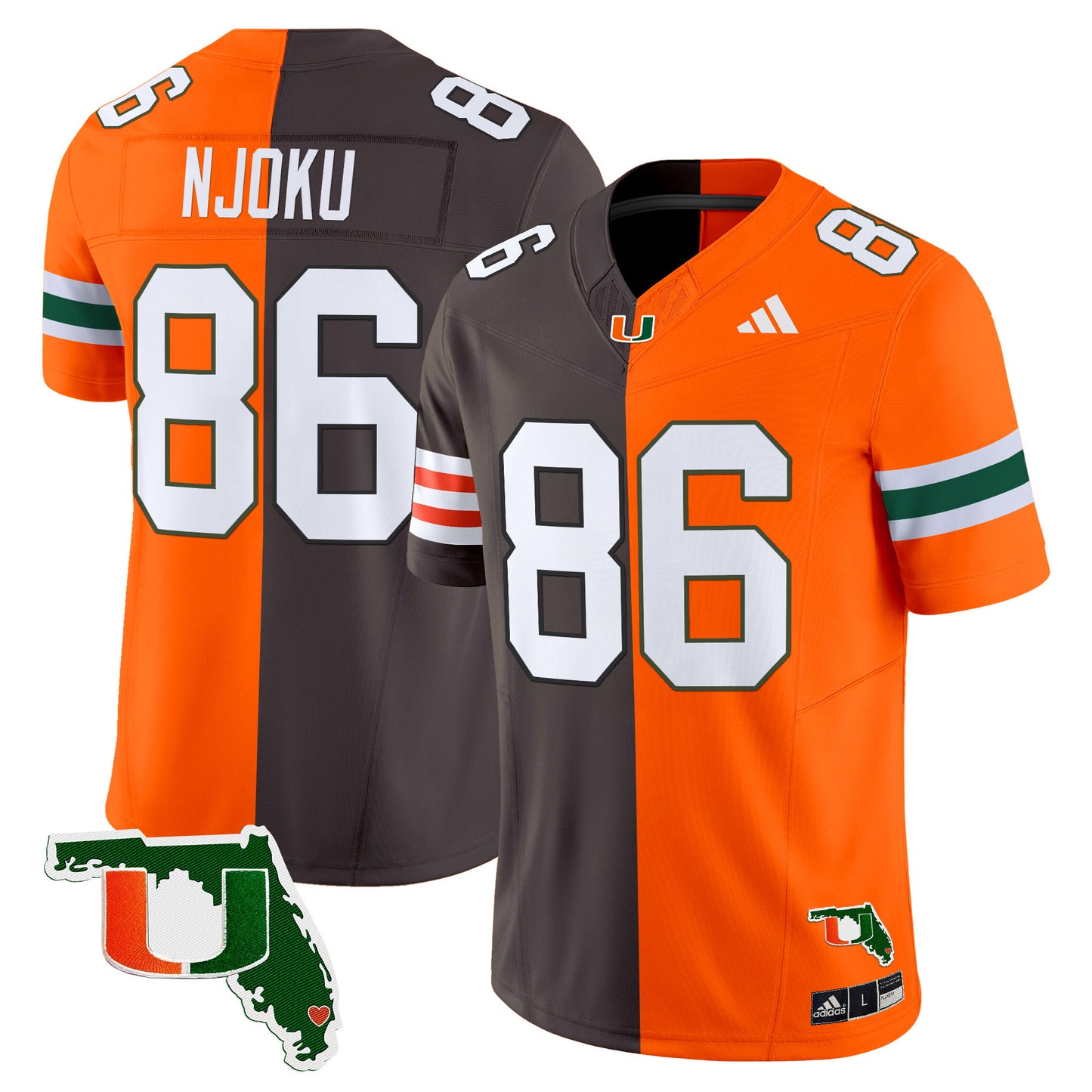 Miami Hurricanes Split Vapor Limited Jersey - All Stitched