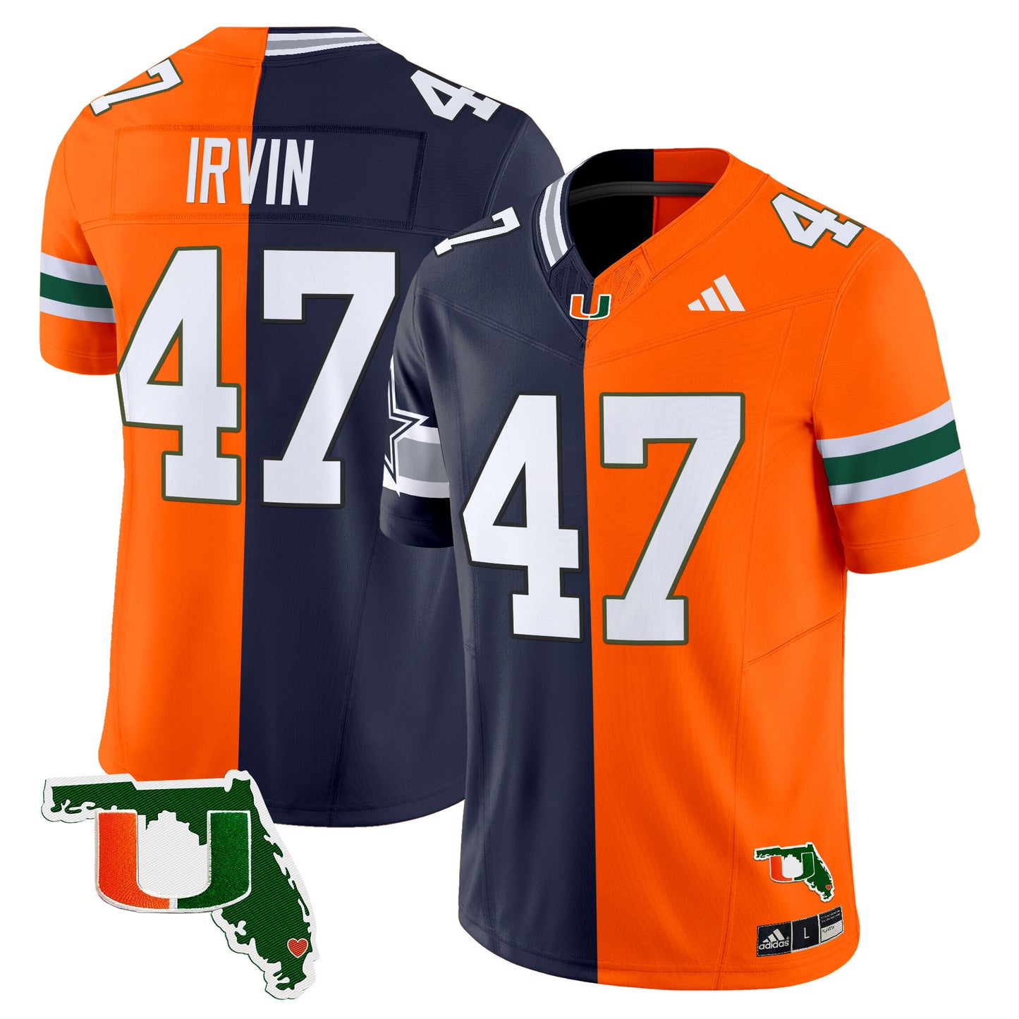 Miami Hurricanes Split Vapor Limited Jersey - All Stitched