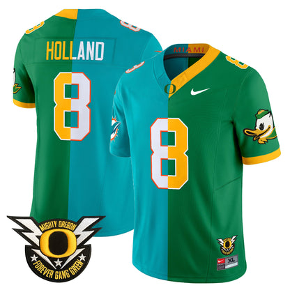 Oregon Ducks Split Vapor Limited Jersey - All Stitched