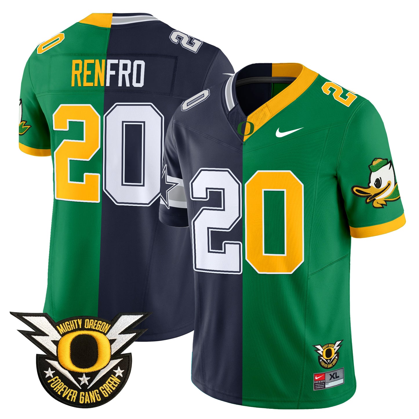 Oregon Ducks Split Vapor Limited Jersey - All Stitched