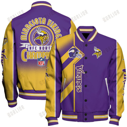Minnesota Vikings Football Team 2024- 25 We Did It Unisex Varsity Jacket