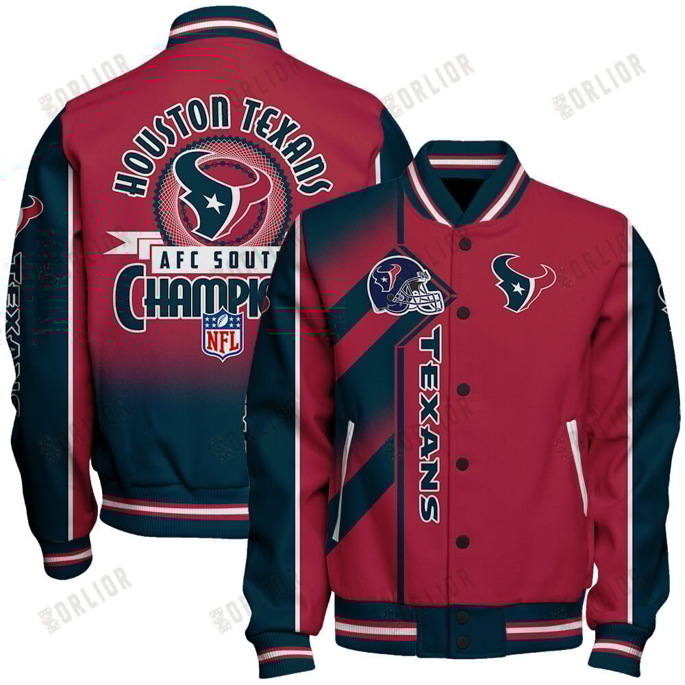 Houston Texans Football Team 2024- 25 We Did It Unisex Varsity Jacket