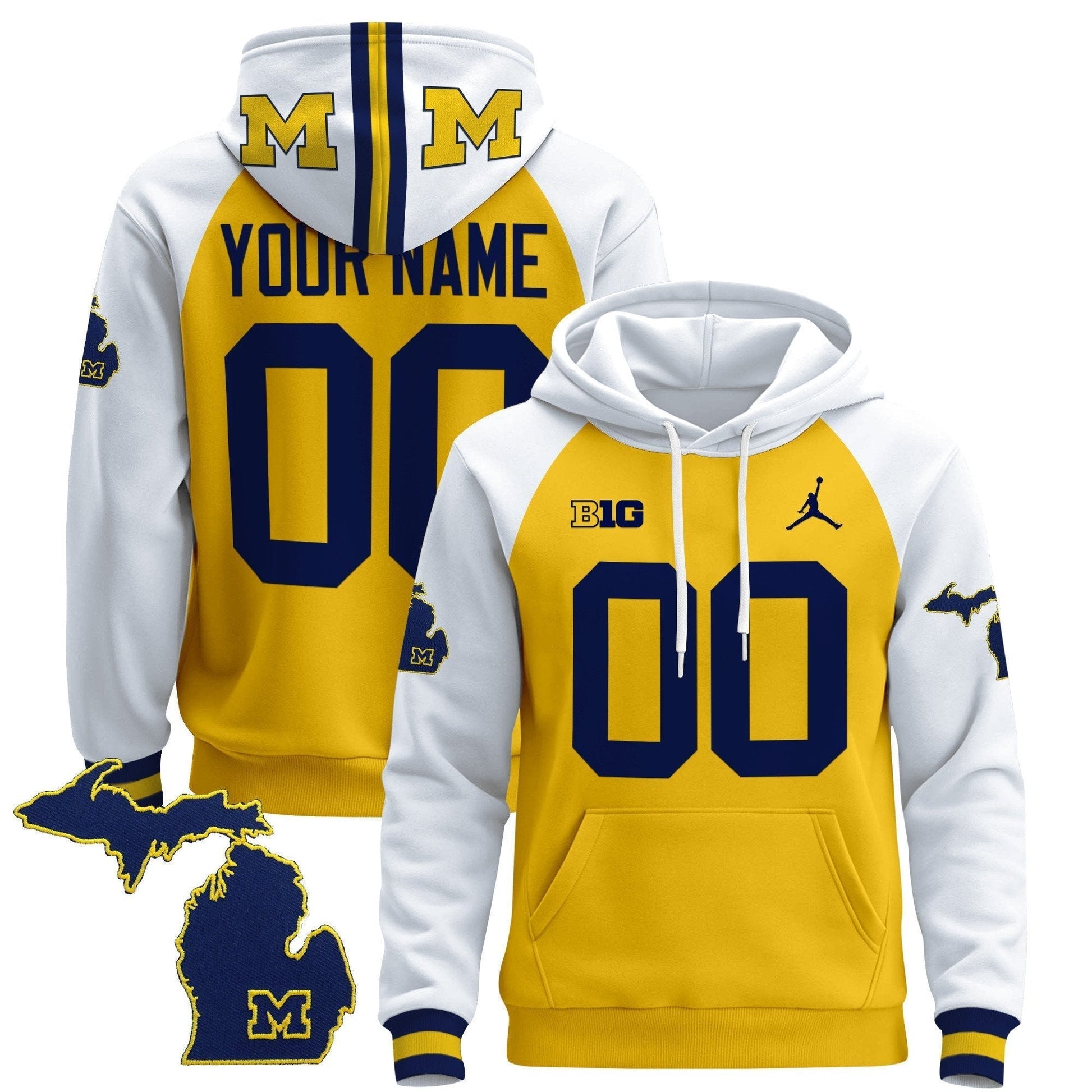 Michigan Wolverines 2024 Custom Pullover Hoodie