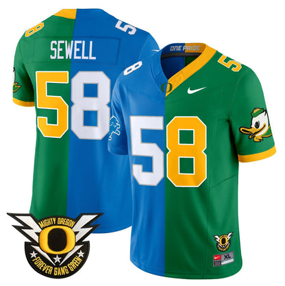 Oregon Ducks Split Vapor Limited Jersey - All Stitched