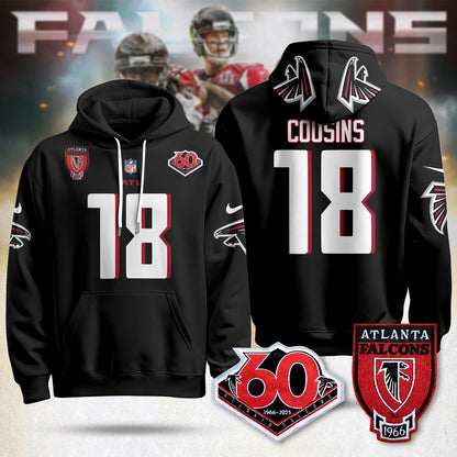 Atlanta Falcons 60th Season Pullover Hoodie - All Stitched