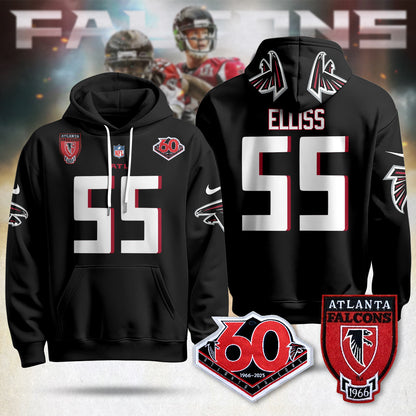 Atlanta Falcons 60th Season Pullover Hoodie - All Stitched