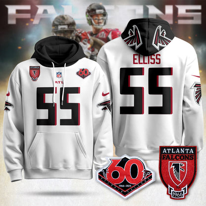 Atlanta Falcons 60th Season Pullover Hoodie - All Stitched