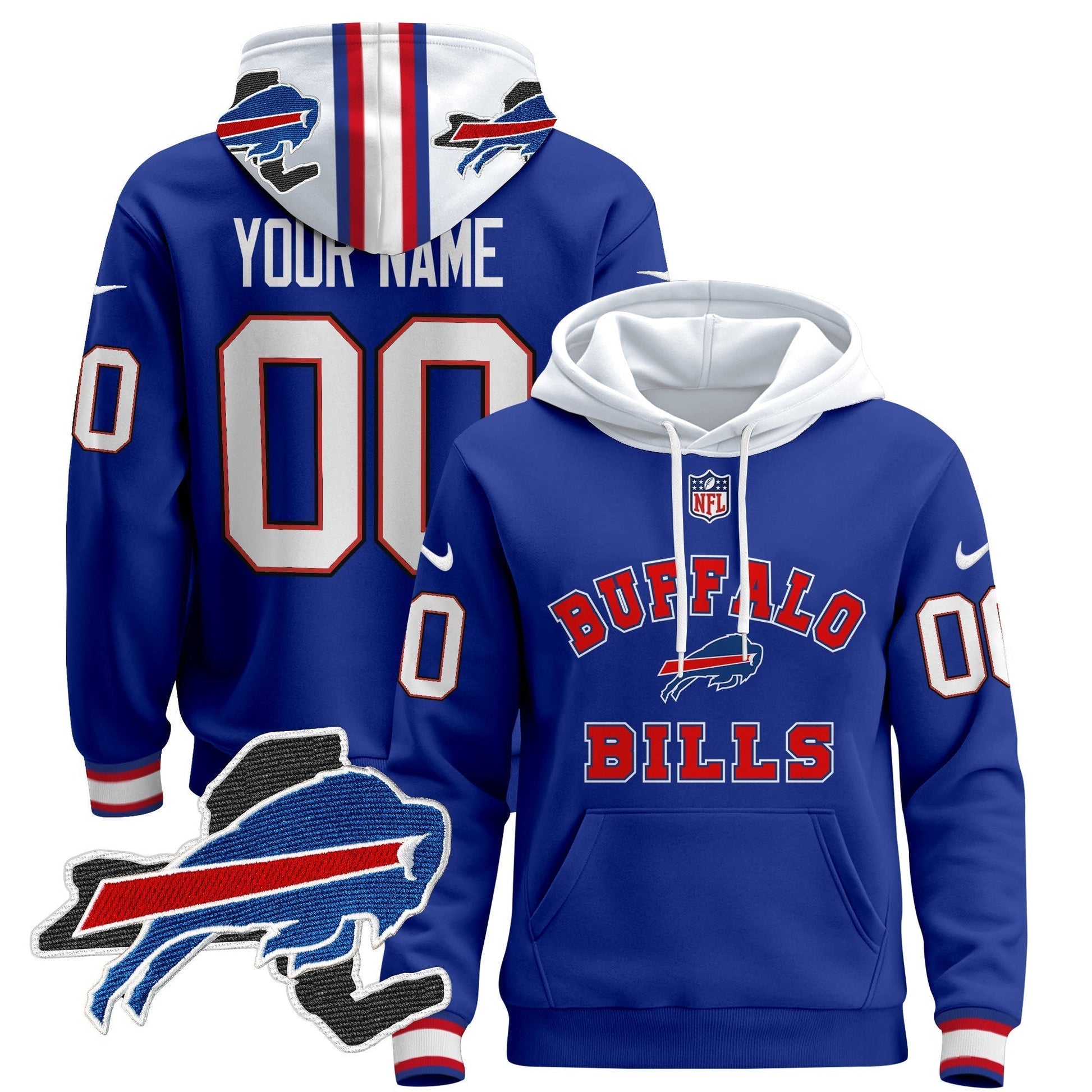 Buffalo Bills 2024 Custom Pullover Hoodie V4