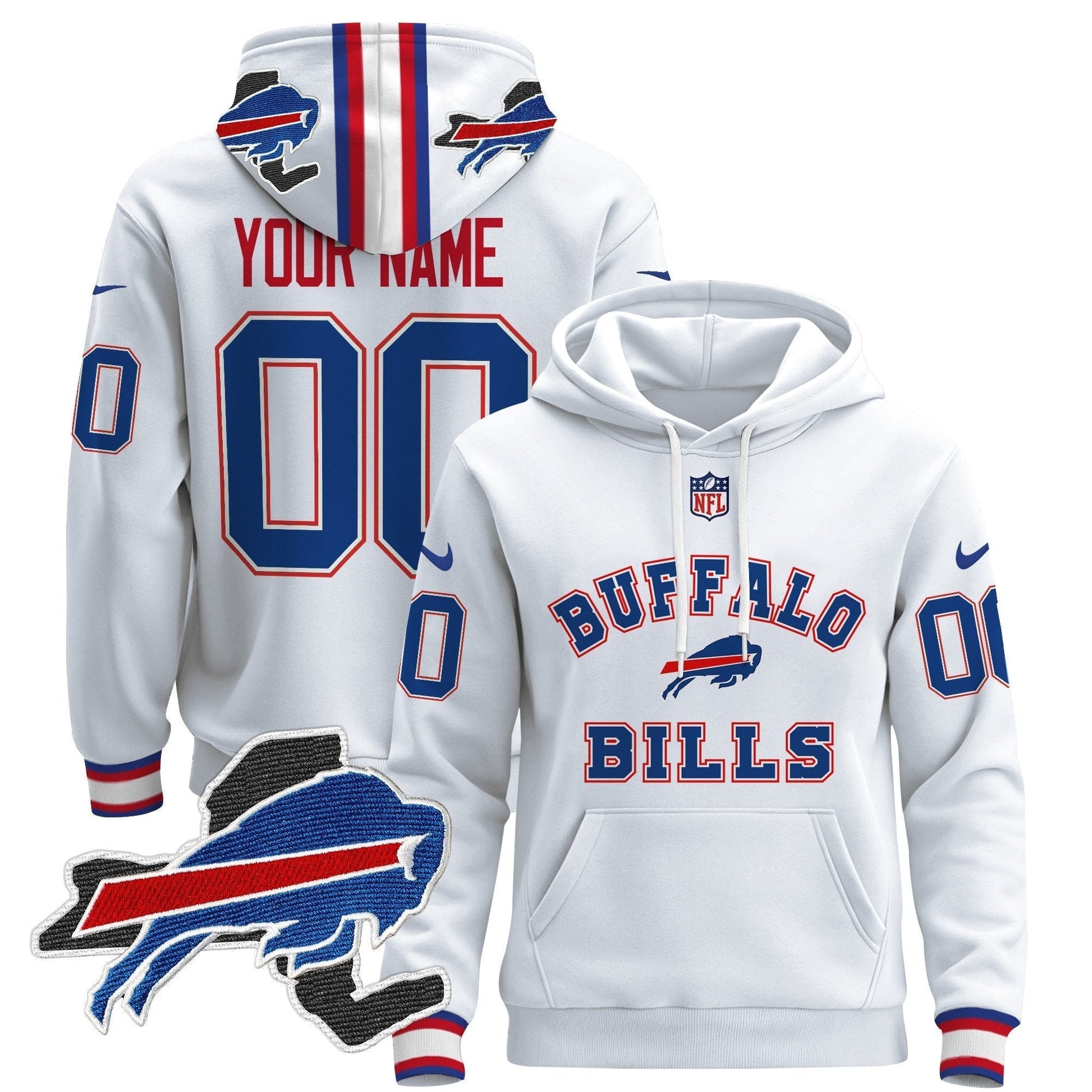 Buffalo Bills 2024 Custom Pullover Hoodie V4