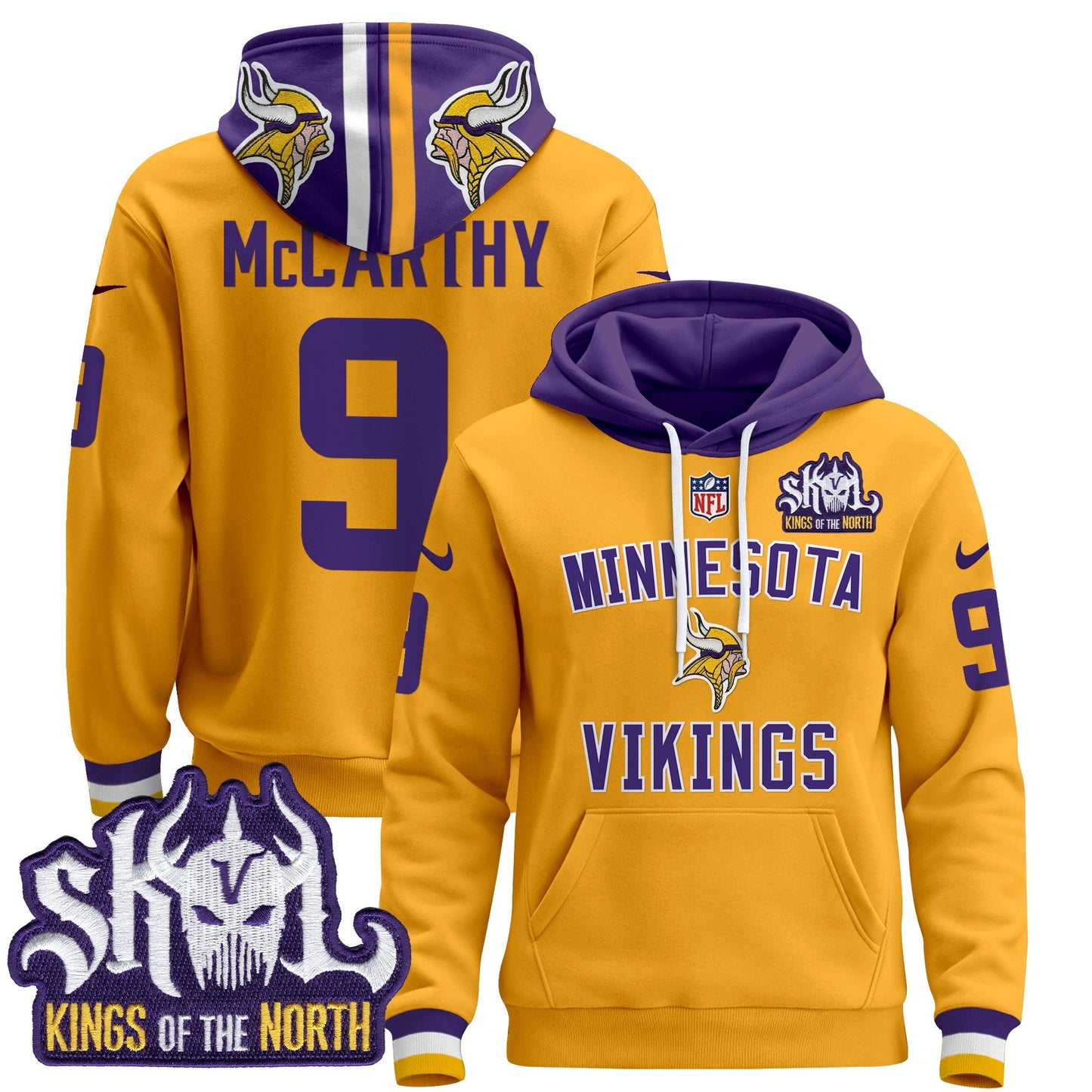 Minnesota Vikings 2024 Pullover Hoodie V4 - All Stitched