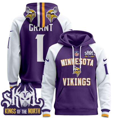 Minnesota Vikings 2024 Pullover Hoodie V4 - All Stitched