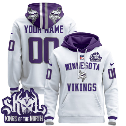 Minnesota Vikings 2024 Custom Pullover Hoodie V4 - All Stitched