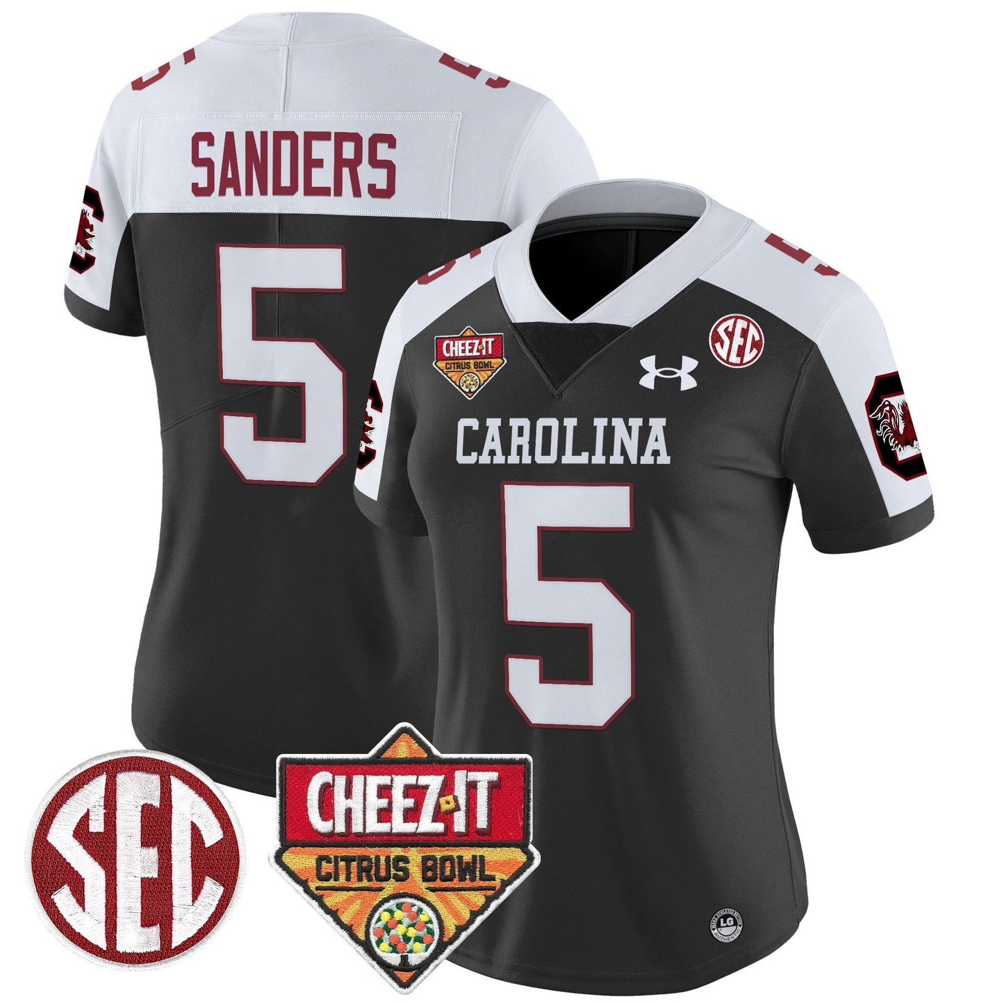 Women's South Carolina Gamecocks 1980 Throwback Cheez-It Citrus Bowl Patch Vapor Limited Jersey - All Stitched