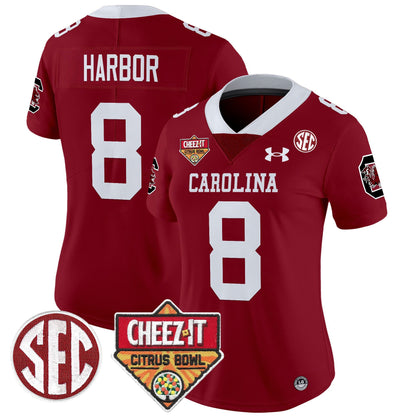 Women's South Carolina Gamecocks 1980 Throwback Cheez-It Citrus Bowl Patch Vapor Limited Jersey - All Stitched